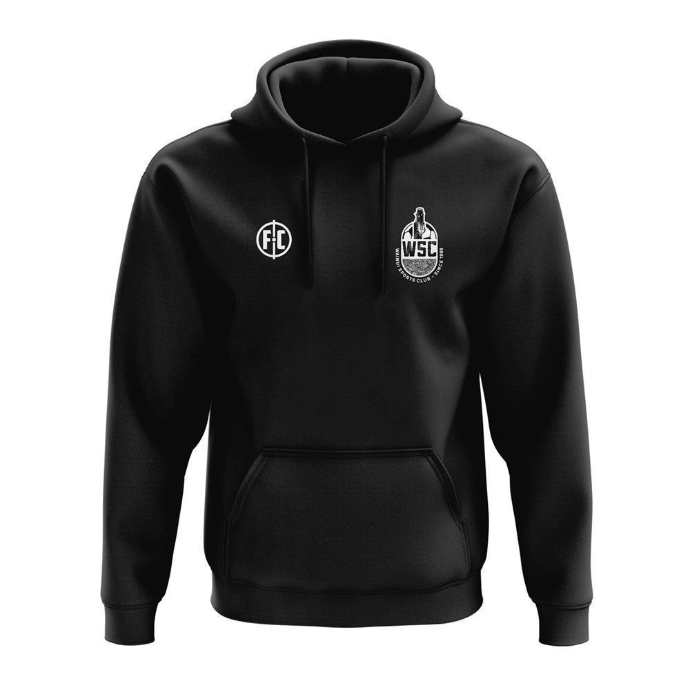 Wainui SC Club Hoodie for Men & Women - Soft & Comfortable Pullover Sweatshirt - Black - Perfect for Casual Wear, Sports & Outdoor Activities