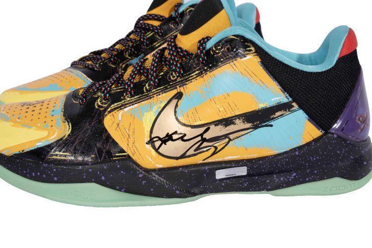 Authentic Kobe Bryant Signed Nike Zoom Kobe V Prelude Lakers Shoes - Finals MVP Edition - Panini Certified - Collectible Basketball Memorabilia for Fans & Sports Enthusiasts