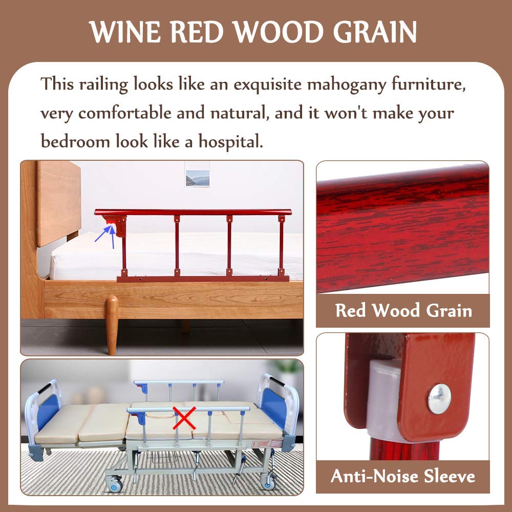 **Mybow Adjustable Bed Rails for Elderly Adults - Safety Bed Handles & Grab Bars, Slides Under Mattress, Collapsible Bed Fence for Home Fall Protection (Ideal for Seniors, Disabled & Handicap Assistance)**    *(Perfect for Bedroom Safety, Mobility Support, and Preventing Falls at Home or in Care Facilities)*