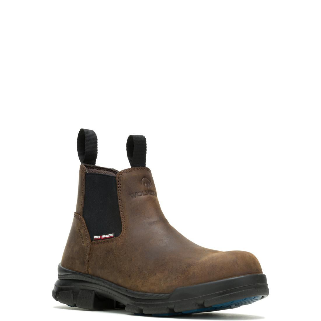 DuraShocks® SR Icon Romeo CarbonMax® Safety Toe Work Boots for Men – Dark Brown – Heavy Duty Construction for Industrial & Outdoor Work