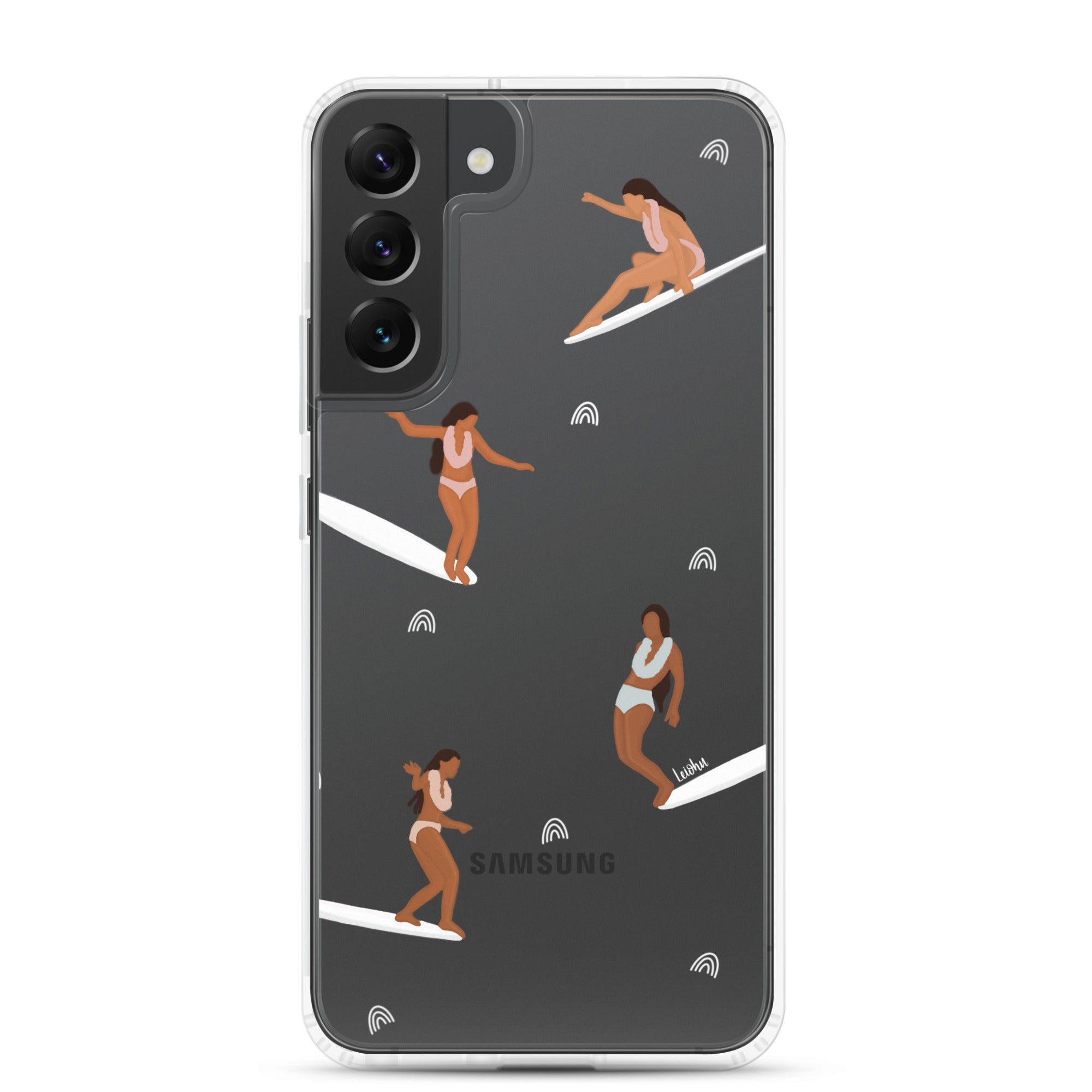 He'e Nalu Clear Protective Case for Samsung Galaxy - Slim Scratch-Resistant Cover for Everyday Use, Travel & Outdoor Activities