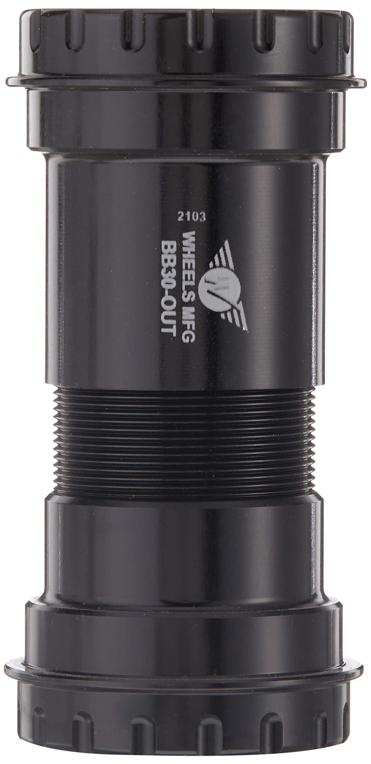 Wheels Manufacturing BB30 to Outboard Bottom Bracket Adapter with Angular Contact Bearings - Compatible with Road & Mountain Bikes, Ideal for Upgrading Crankset Performance