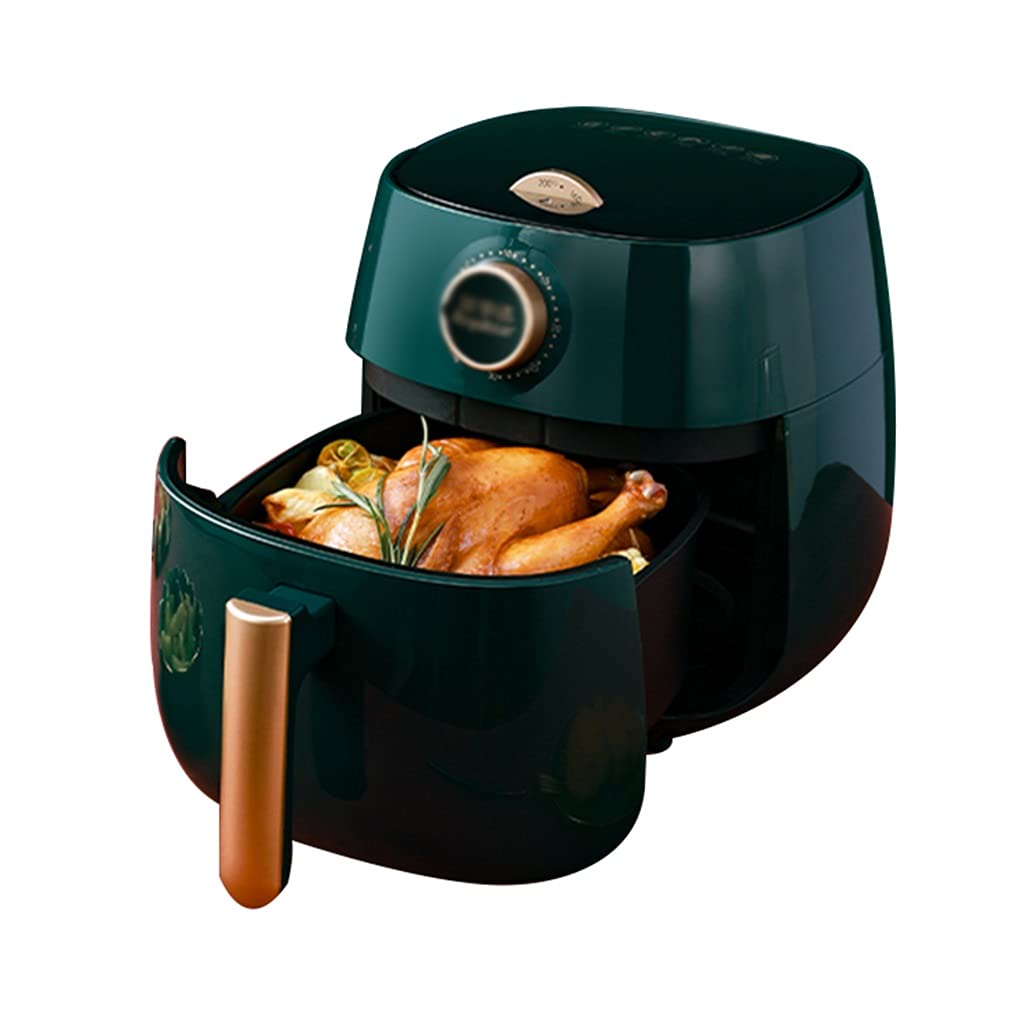 Automatic Large Capacity Air Fryer - 5.8QT Oil Free Electric Hot Oven for Healthy Cooking, Green (292930cm) | Perfect for French Fries, Chicken Wings & Family Meals