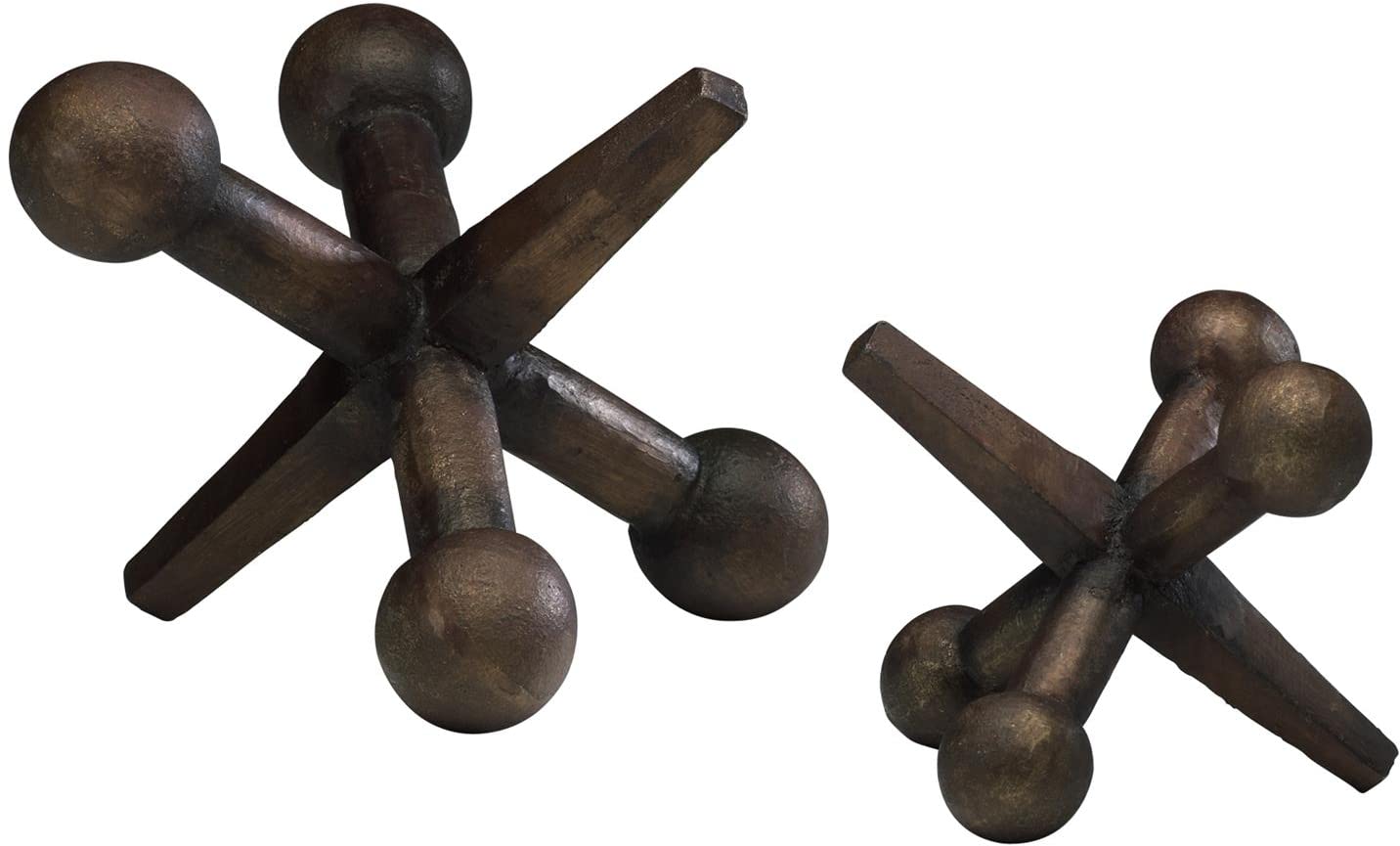 Cyan Design Jacks Canyon Bronze Sculpture Set - Handcrafted Cast Iron Figurines for Home Decor, Office, and Gift Giving
