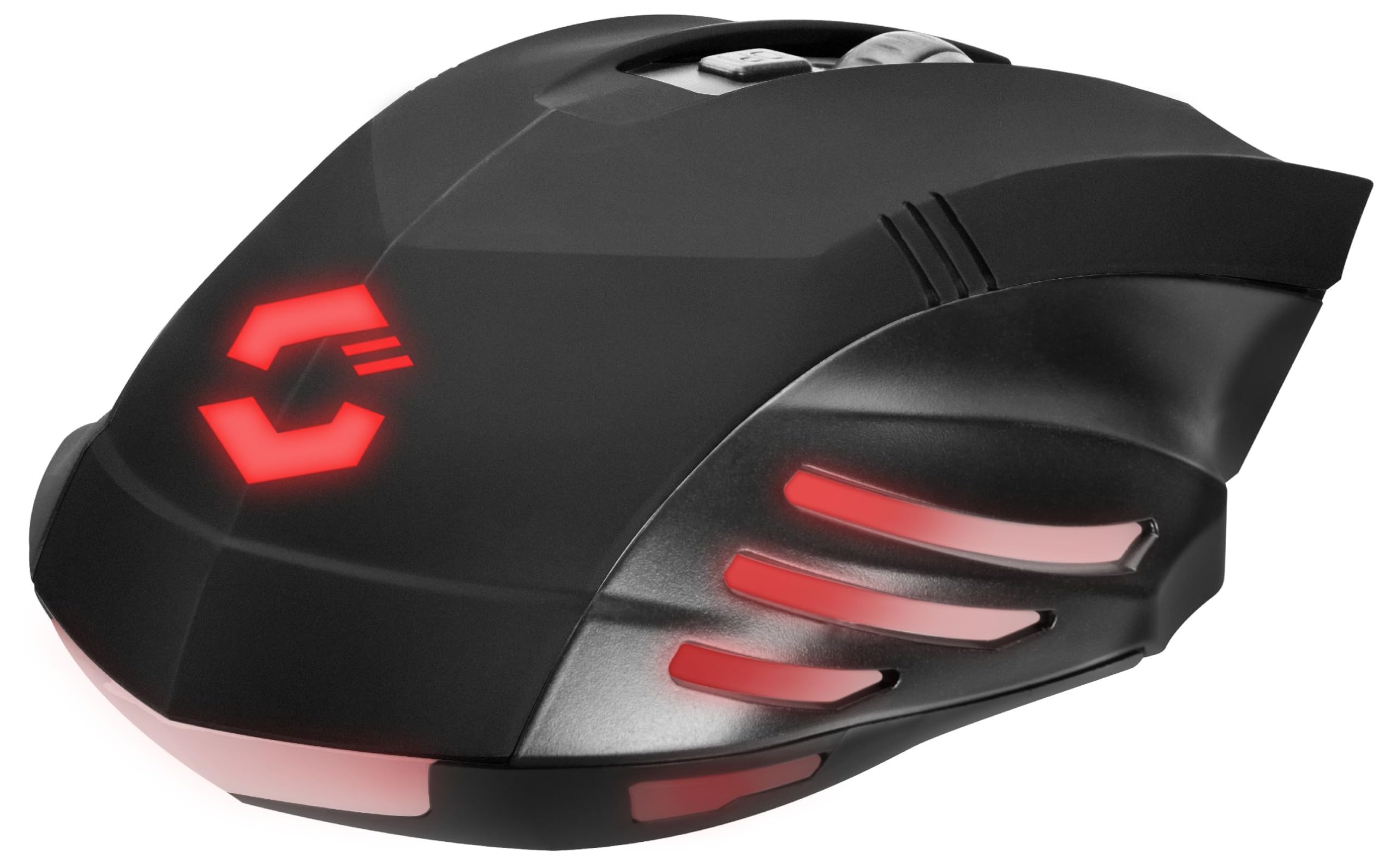 Speedlink FORTUS Wireless Gaming Mouse - 5 Programmable Buttons, LED Lighting, Ergonomic Design for PC & Laptop Gamers - Perfect for FPS, MOBA & MMO Gaming (Black)
