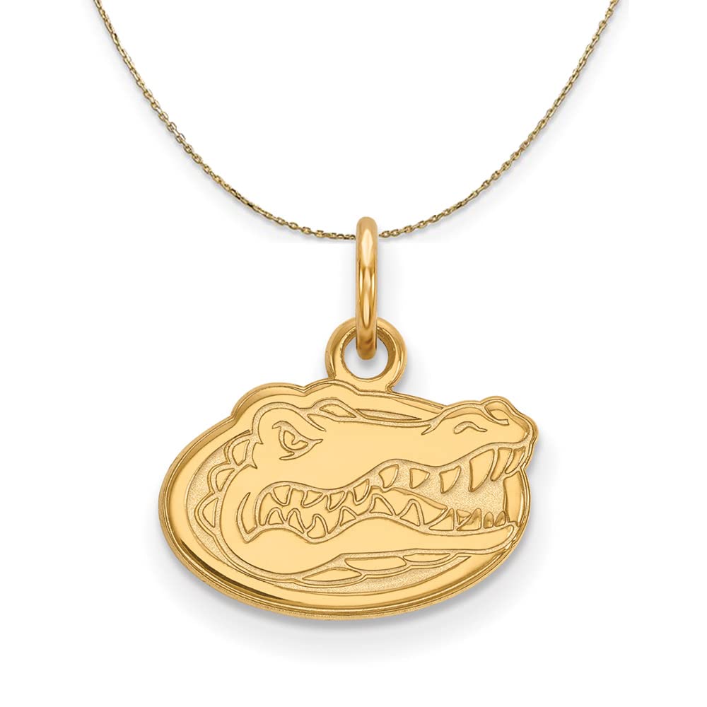 14k Gold Florida Gators Mascot Necklace for Sports Fans