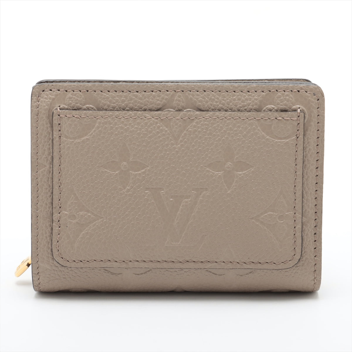 Louis Vuitton Monogram Empreinte Clea Compact Wallet in Tourterelle - Slim RFID Blocking Card Holder for Women | Perfect for Everyday Use, Travel & Gift Giving