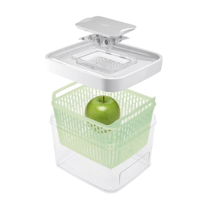 Oxo GreenSaver Produce Keeper (4.3 Quart) - Extend Freshness for Fruits & Vegetables | Perfect for Refrigerator Storage & Meal Prep