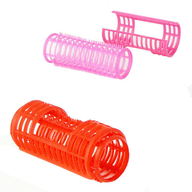 Plastic Setting Rollers for Hair Styling - Professional Salon Tools for Smooth & Shiny Hair at Home or Salon
