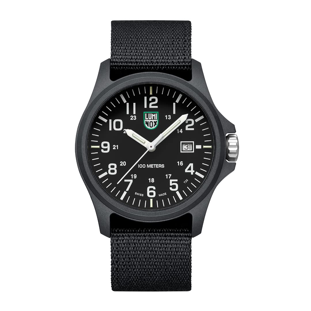 Luminox G Patagonia Carbonox Men's Military Watch 43mm - Swiss Made, Date Function, 100m Water Resistant - Tactical, Outdoor & Adventure Use