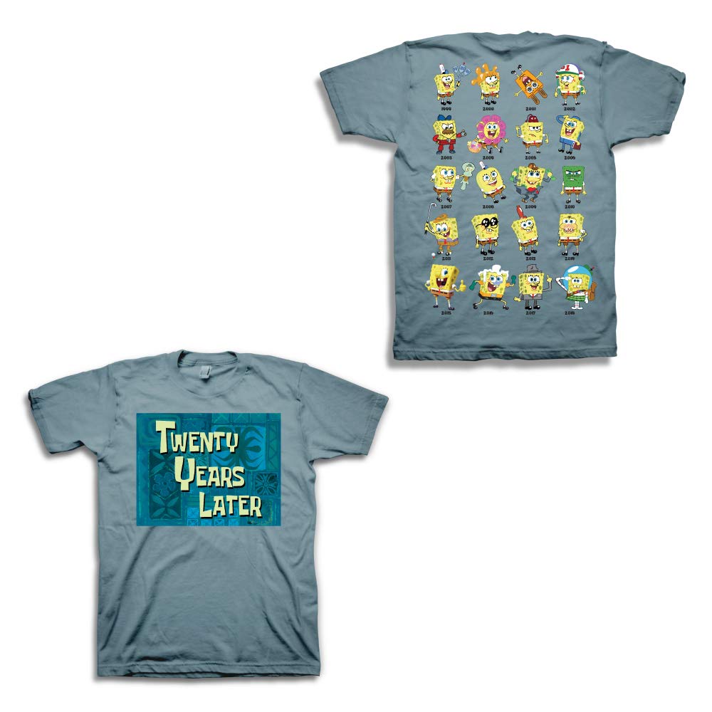 SpongeBob SquarePants T-Shirt for Men - Classic Cartoon Graphic Tee - Casual Cotton Shirt for Fans, Gifts & Everyday Wear