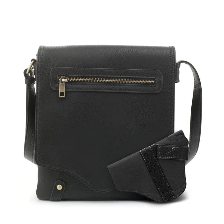 JJ Nora CC Black Crossbody Bag for Women - Stylish & Compact Purse for Everyday Use, Travel, and Date Nights