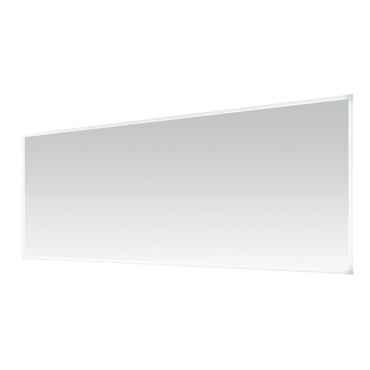 Aquadom Edge 72x32 Inch LED Lighted Bathroom Mirror with Anti-Fog - Modern Vanity Mirror for Makeup & Shaving - Perfect for Bathroom, Dressing Room & Salon
