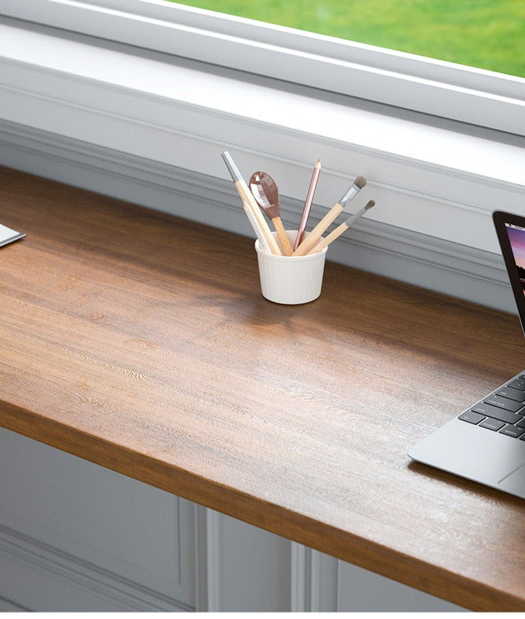 Premium Japanese Executive Desk Console Table - All Solid Wood - Home Office & Living Room Furniture for Modern Workspace & Stylish Decor