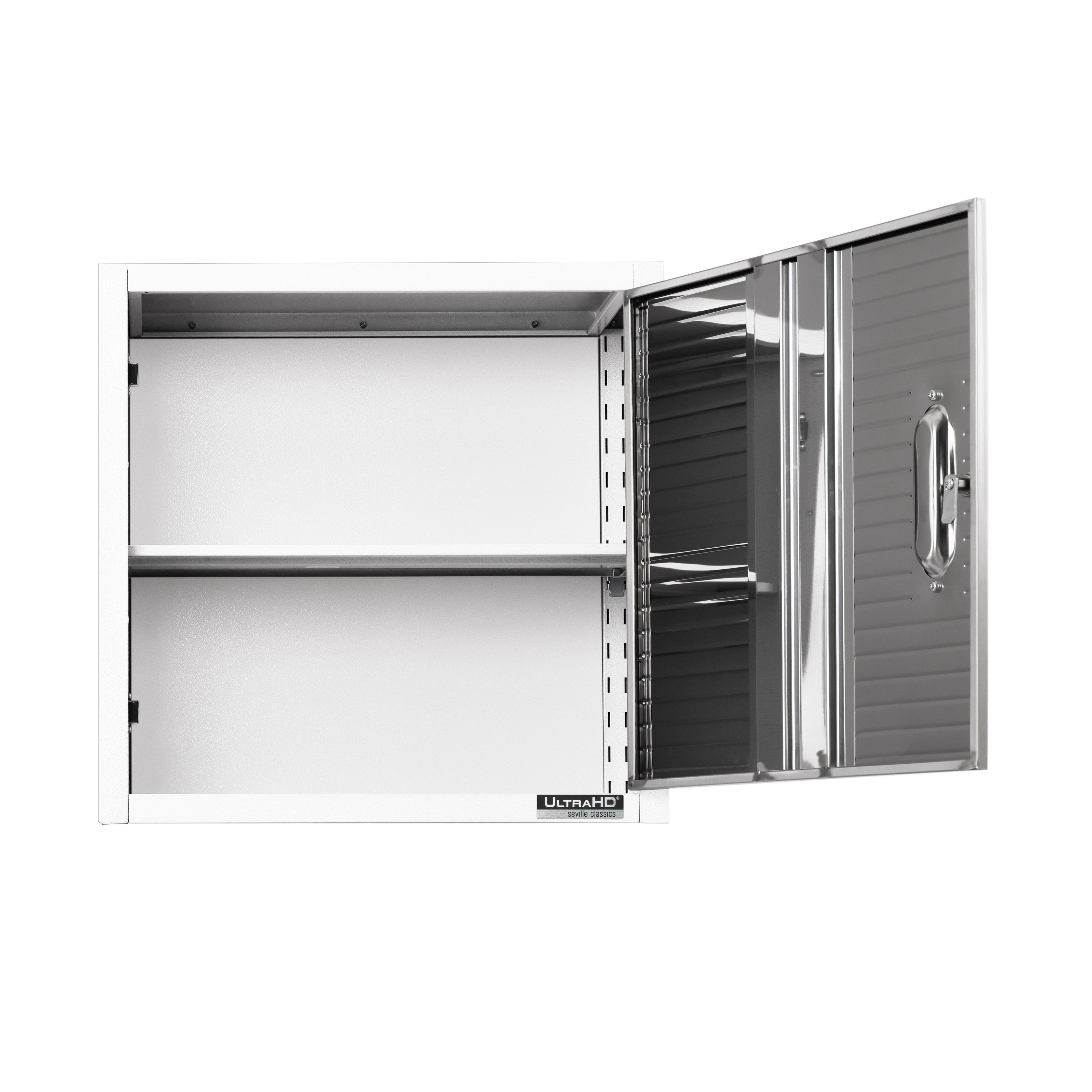UltraHD® Single Door Wall Cabinet - Premium Storage Solution for Kitchen, Bathroom & Garage - Perfect for Organizing Dishes, Towels & Tools