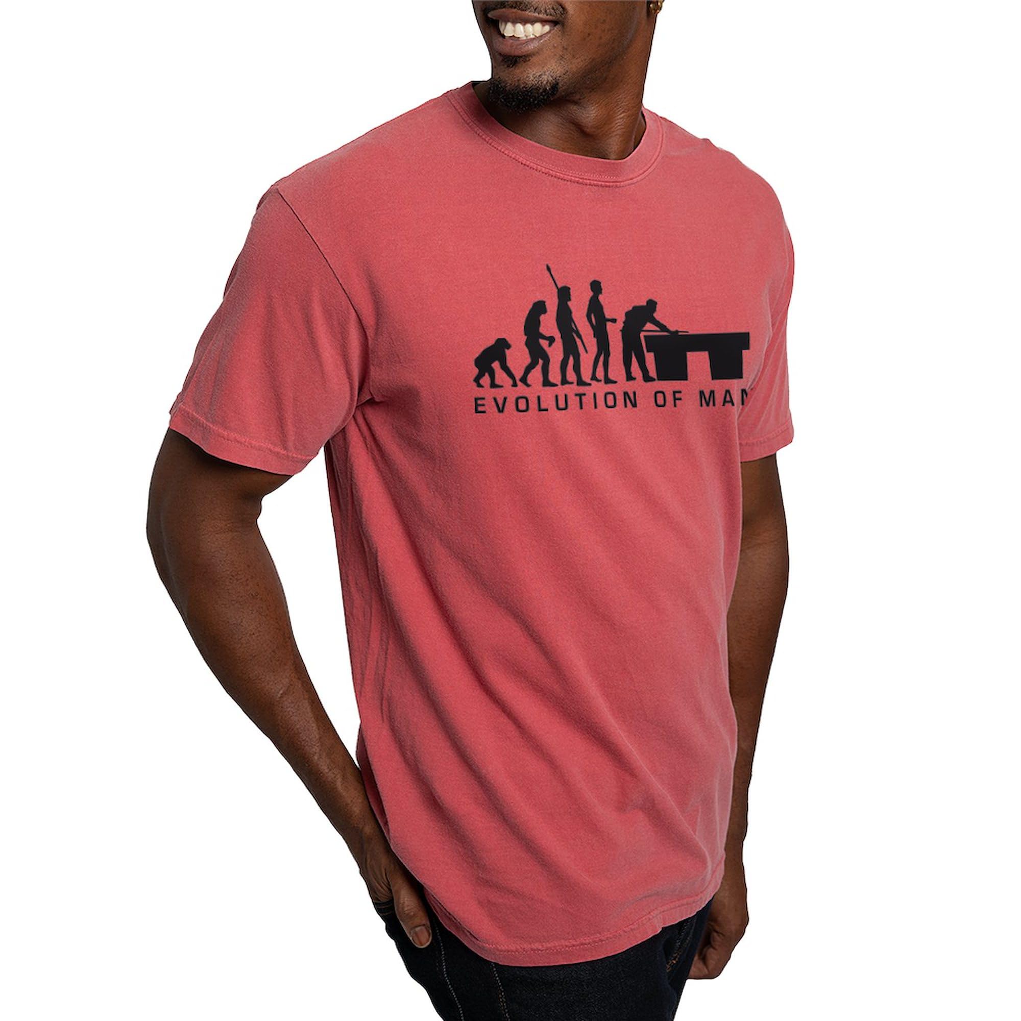 Evolution Billiards T-Shirt for Men - Comfort Colors Soft Cotton Tee - Perfect for Casual Wear, Gaming Nights & Billiards Tournaments