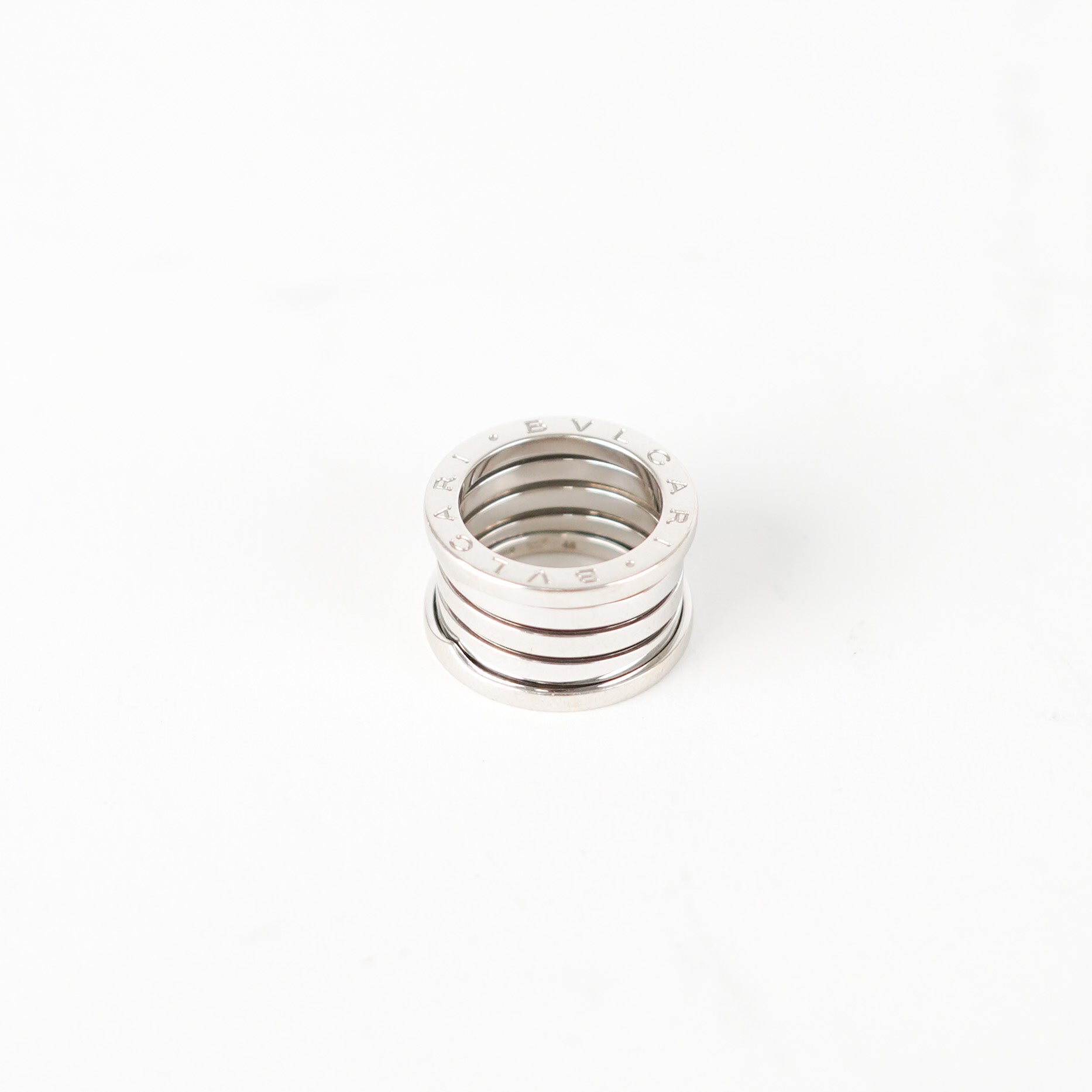 Bvlgari B.Zero1 18K White Gold Ring - Size 48 - Luxury Italian Jewelry for Women, Perfect for Weddings, Anniversaries & Special Occasions