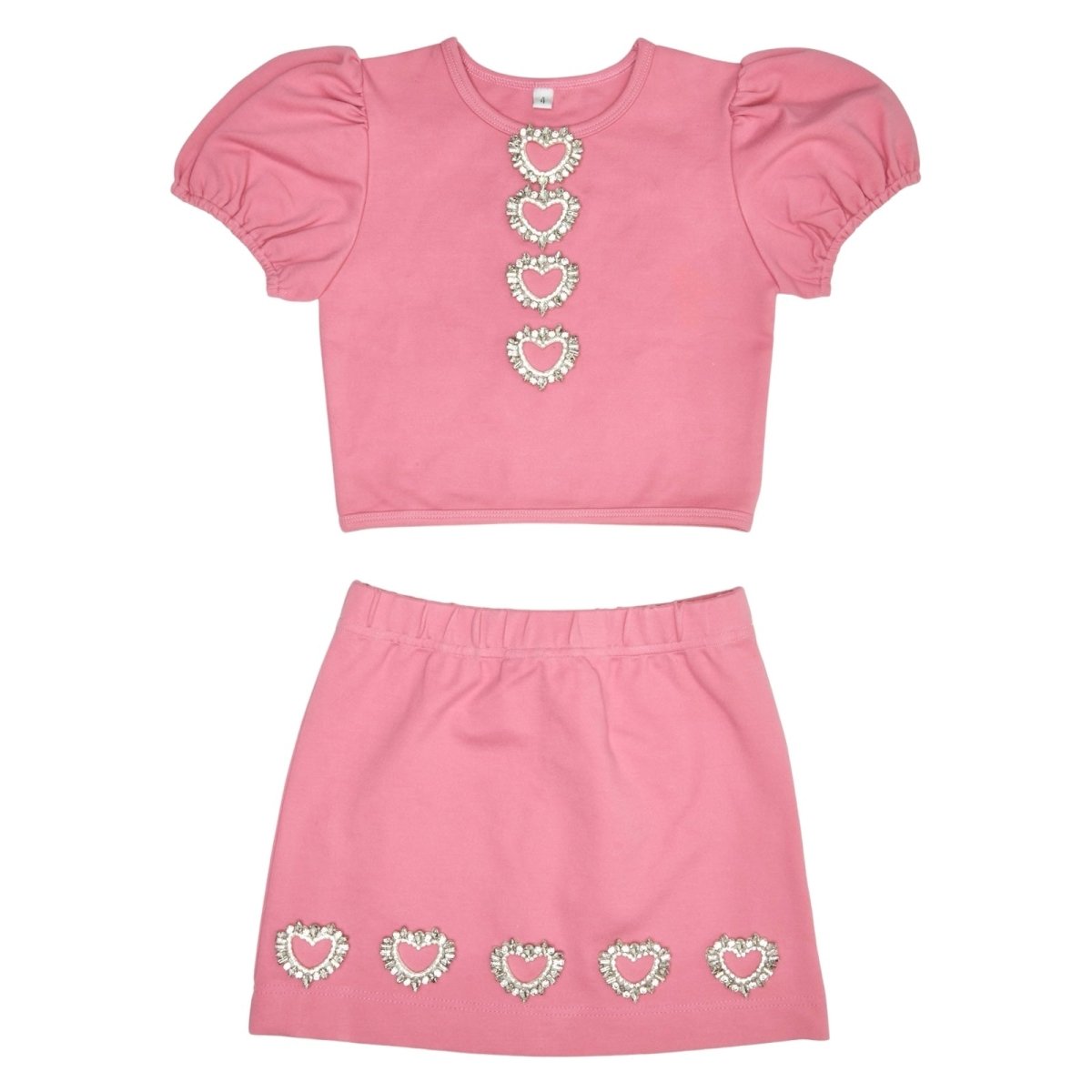 Manhattan Hearts Puff Sleeve Top and Skirt Set | Women's Romantic Outfit | Valentine's Day, Date Night & Special Occasion Wear