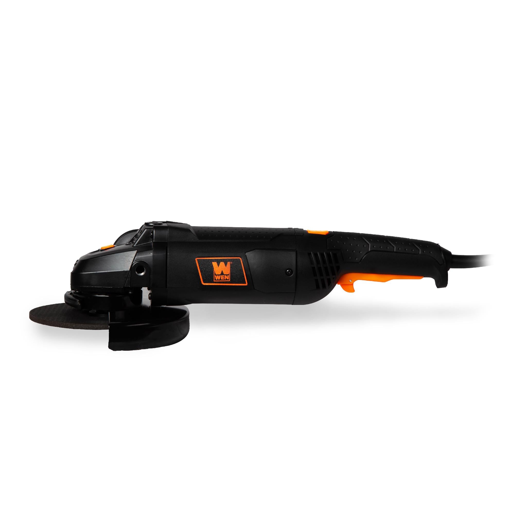 WEN 94487 15 Amp 7 Inch Angle Grinder with Reversible Handle - Professional Metal Cutting & Grinding Tool for DIY Projects, Construction, and Home Renovation