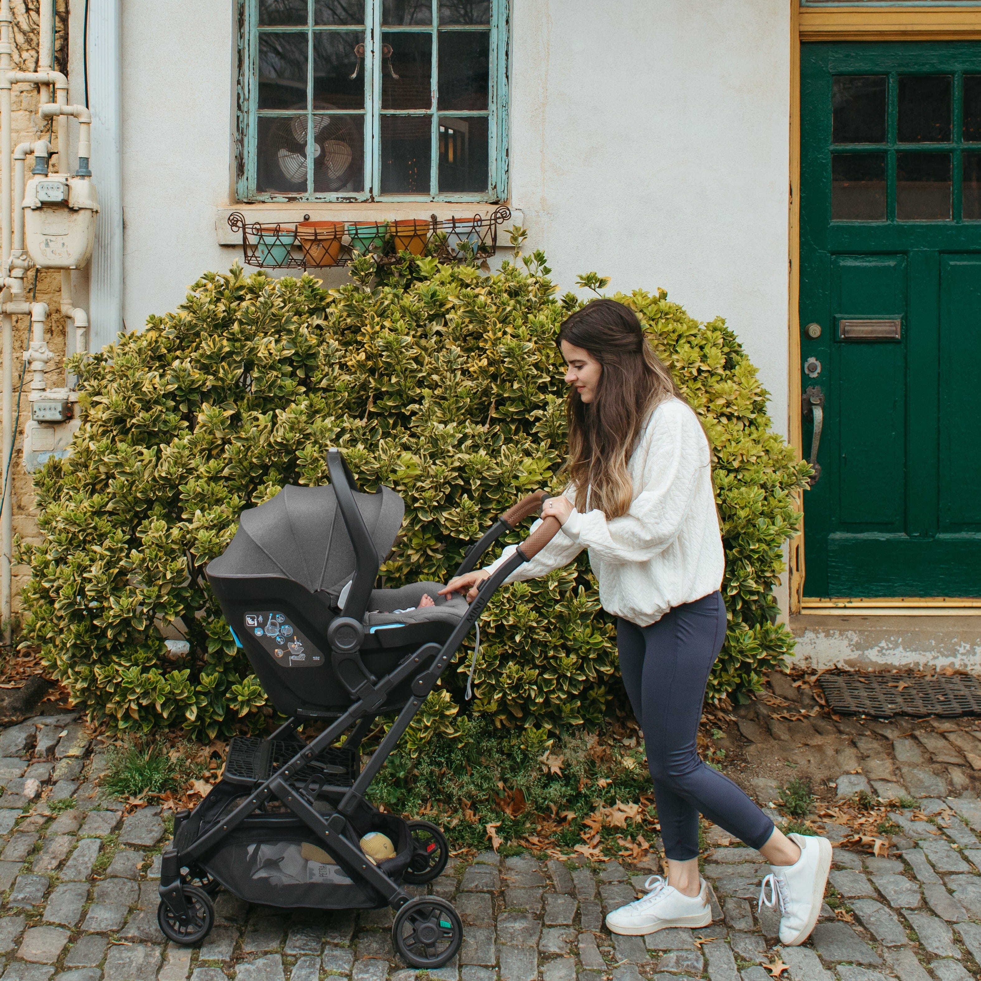 UPPAbaby Mesa Infant Car Seat & Bassinet Adapter for Minu & Minu V2 Strollers – Safe & Comfortable Baby Travel for Newborns to Toddlers | Perfect for Daily Walks, Shopping, and Family Outings