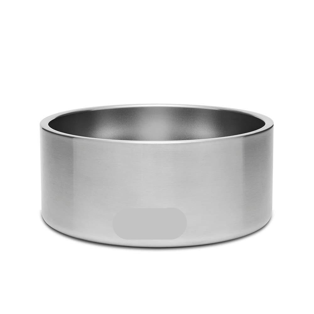 Premium Stainless Steel Non-Slip Dog Bowl - 64oz Large Capacity Pet Food & Water Dish - Durable & Spill-Proof for Active Dogs - Perfect for Indoor, Outdoor, Travel & Training Use