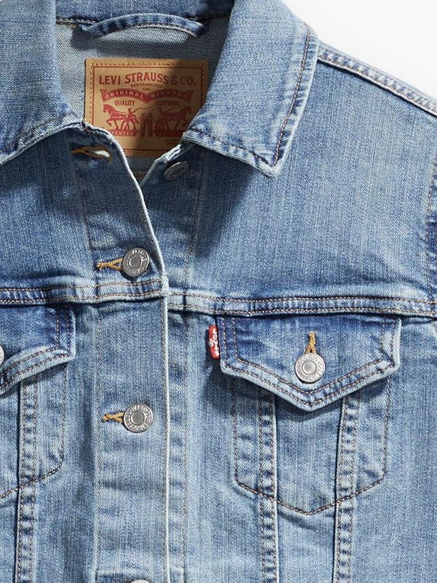 Levi's 299450012 Women's Original Trucker Denim Jacket - Classic Jean Jacket for Casual Outfits & Layering | Perfect for Everyday Wear, Date Nights & Outdoor Adventures
