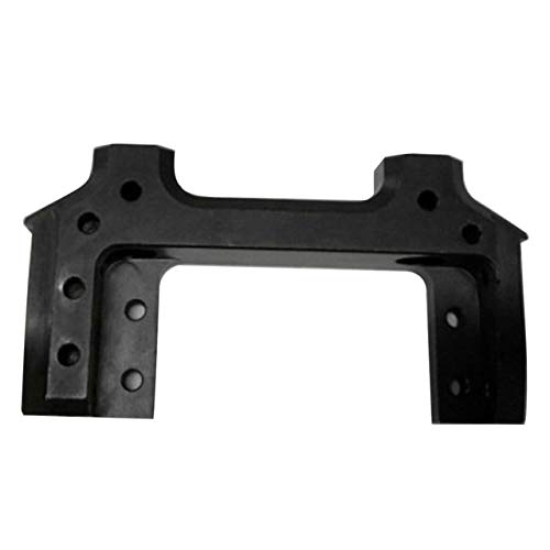 Axial SCX10 90047 Servo Relocation Bracket - Black Metal RC Car Upgrade for Off-Road Crawling