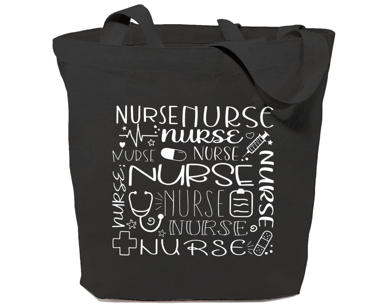 Premium Nurse Canvas Tote Bag for Women - Durable RN Registered Nursing Reusable Shoulder Bag - Perfect Gift for ER Nurses & Paramedics - Ideal for Work, Shopping & Everyday Use