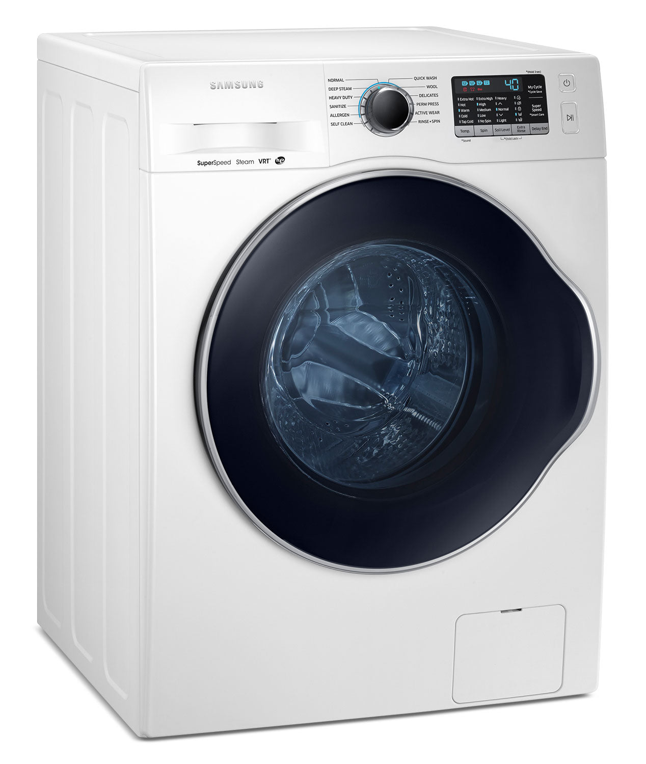 Samsung 2.6 Cu. Ft. White Front Load Washing Machine WW22K6800AW/A2 - Perfect for Small Laundry Rooms & Apartments