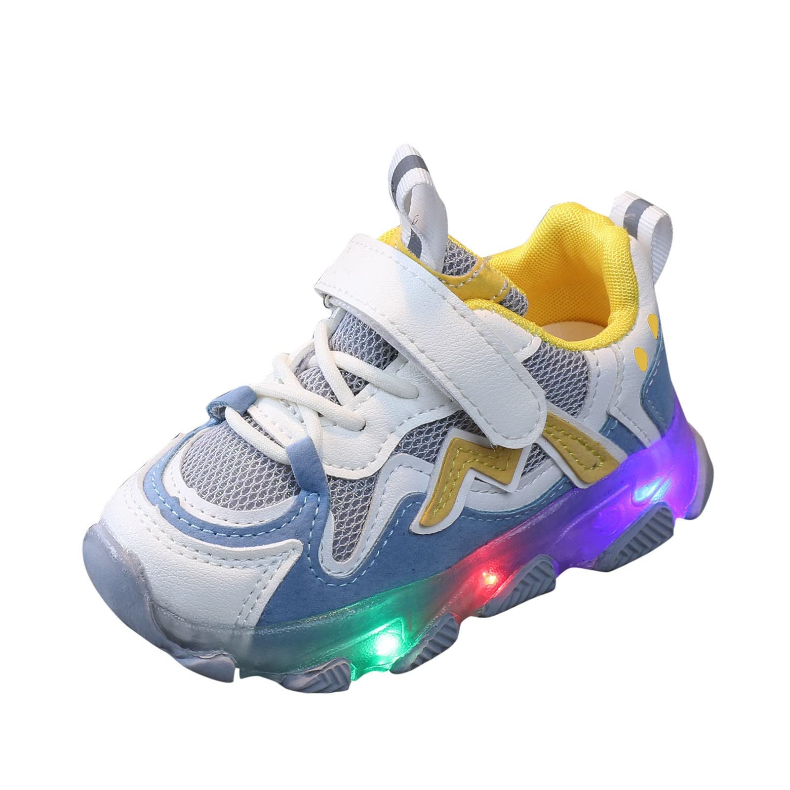 **Unisex LED Light Up Shoes for Kids - Breathable USB Rechargeable Sneakers for Boys & Girls - Perfect for Running, Dancing & Nighttime Play**