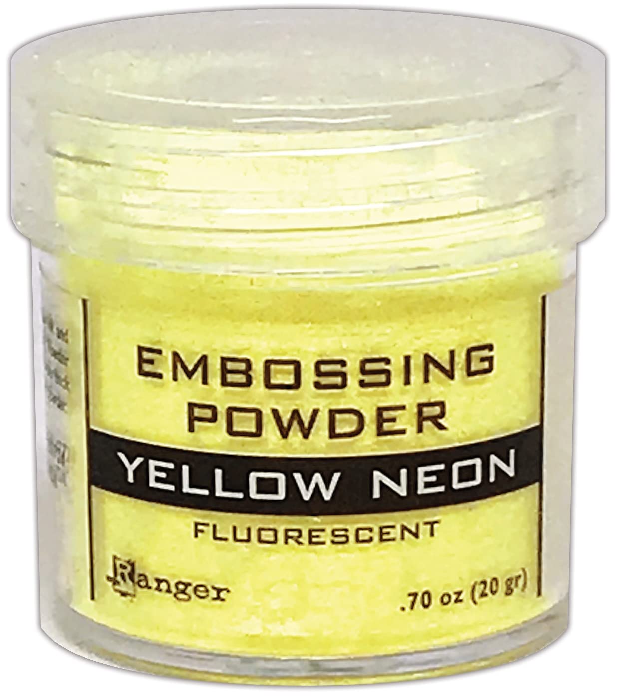 RANGER INDUSTRIES Yellow Neon Ranger Embossing Powder for Card Making, Scrapbooking & DIY Crafts - Vibrant Epoxy Resin Art Supplies