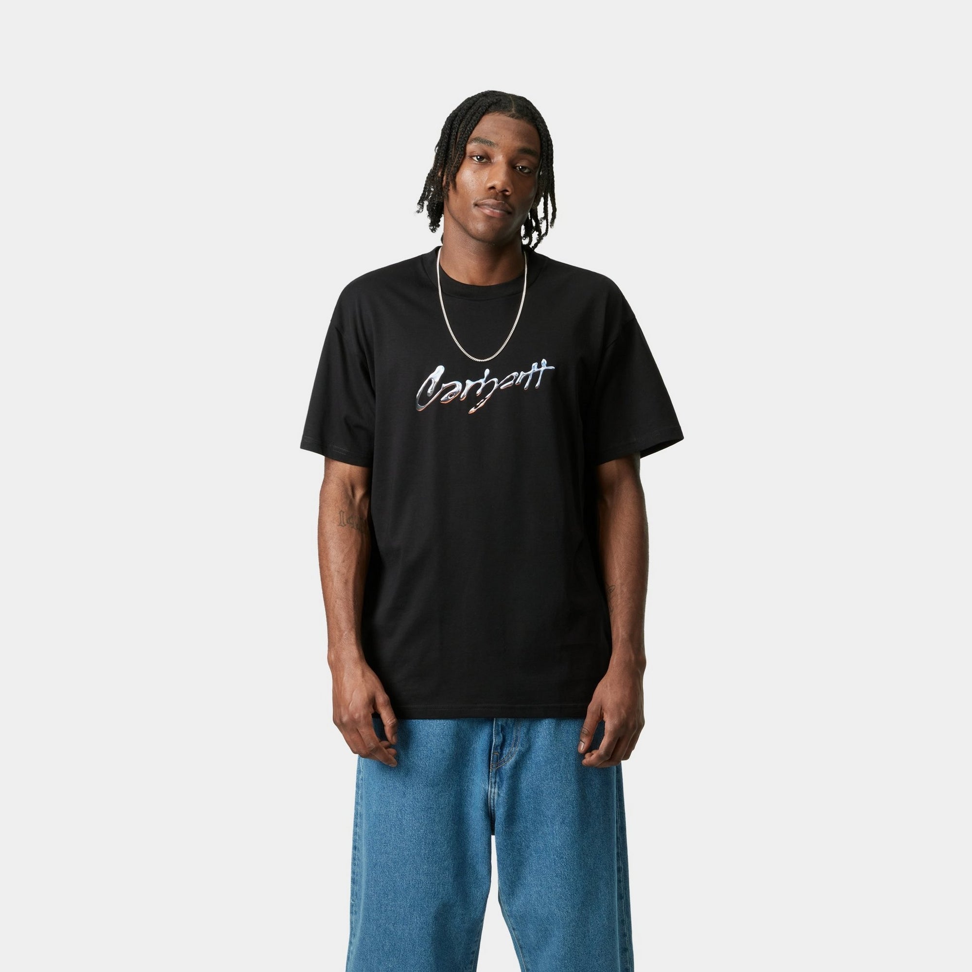 Drip Script T-Shirt for Men & Women | Black Cotton Graphic Tee | Casual Streetwear, Outfit Styling & Everyday Wear