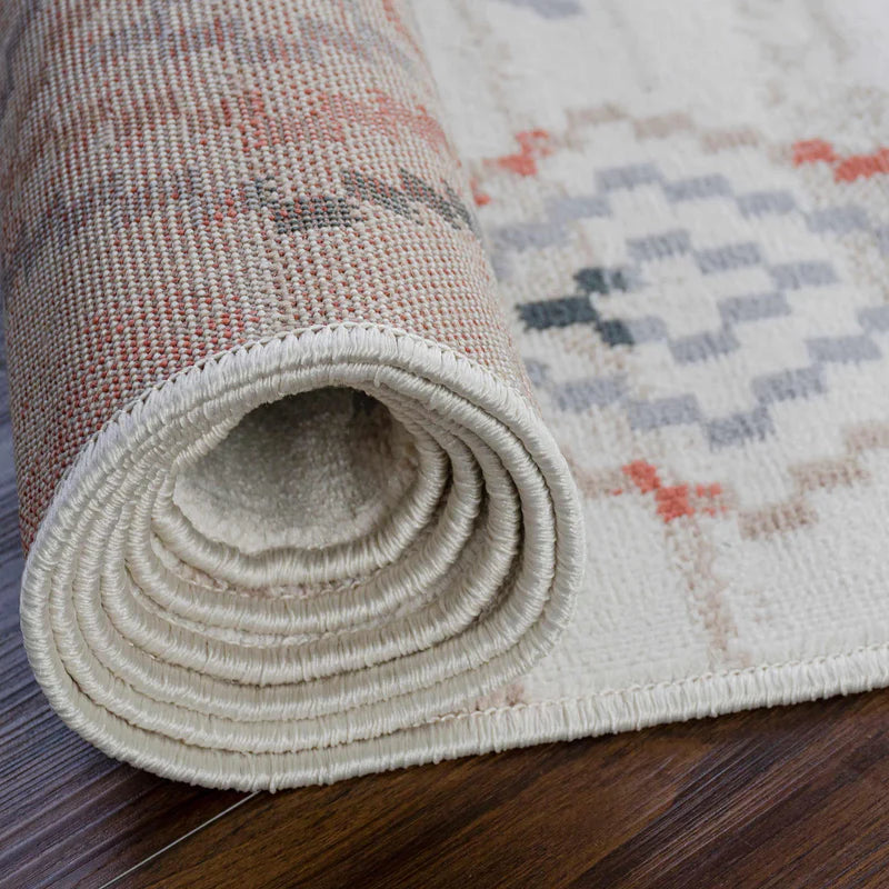 Southwestern Geometric Tribal Indoor Area Rug & Runner - Handmade Boho Chic Decor for Living Room, Bedroom, or Entryway