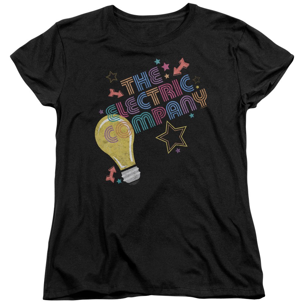 Trevco Electric Company Women's Graphic T-Shirt - Black XL | Vintage-Inspired Band Tee for Concerts & Casual Wear
