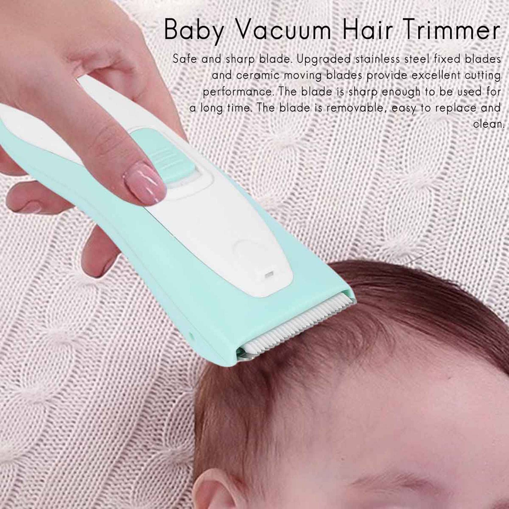 Qutsvosh Rechargeable Baby Hair Clipper - Professional Cordless Electric Hair Trimmer for Kids & Adults - Home Haircut Machine for Smooth & Safe Trimming - Perfect for Family Grooming & DIY Haircuts at Home