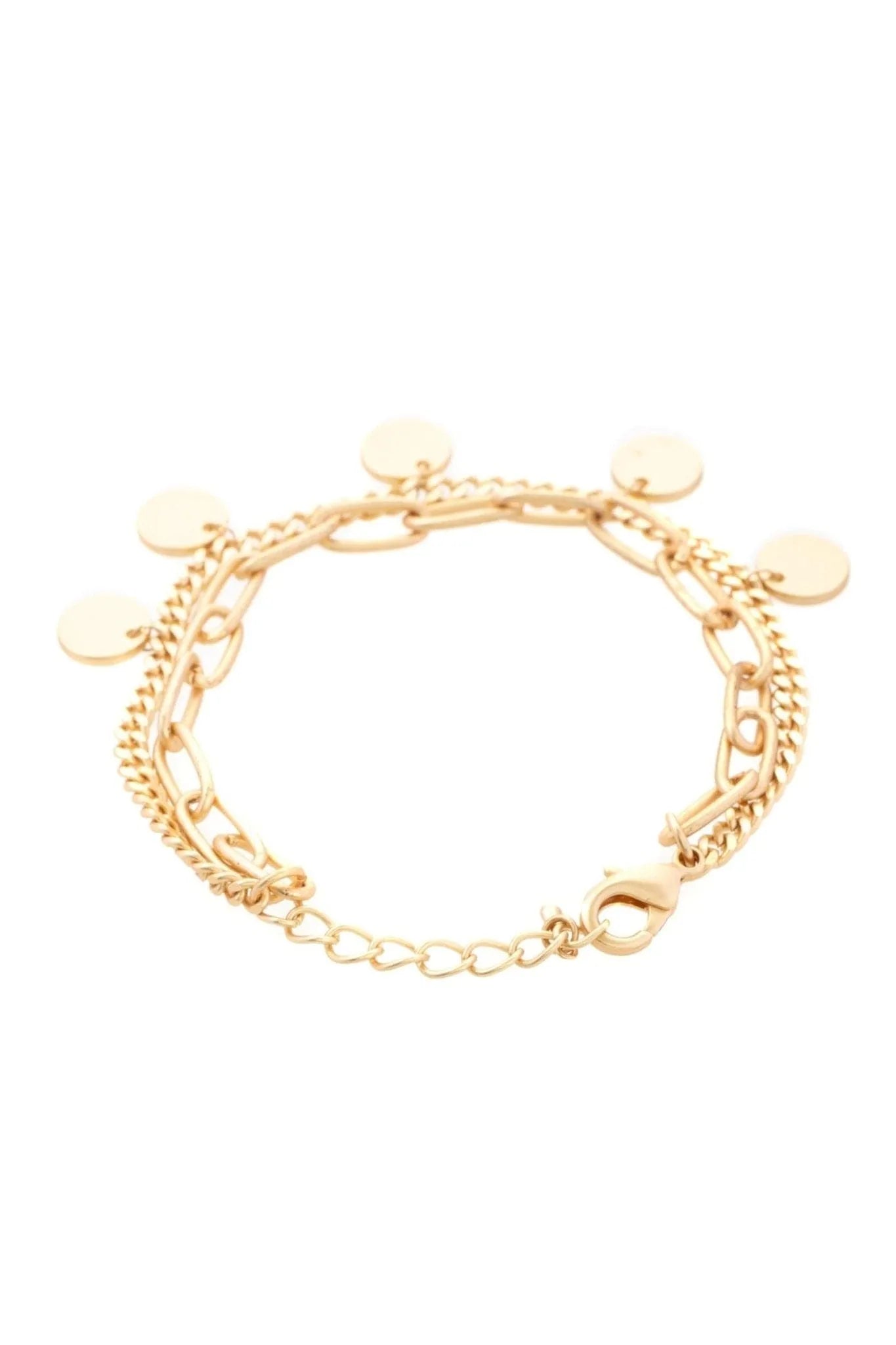 Golden Chain Link Charm Bracelet for Women - Elegant Adjustable Fashion Jewelry Gift for Birthday, Anniversary & Everyday Wear