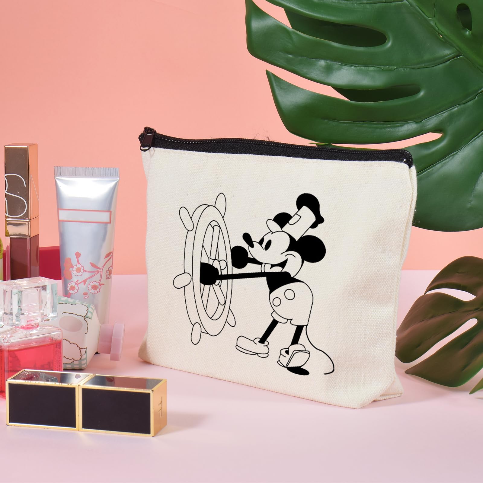 2 Pack Women's Makeup Bags - Waterproof Travel Cosmetic Pouch Organizer for Toiletries | Perfect Gift for Her, Ideal for Travel, Gym & Daily Essentials Storage