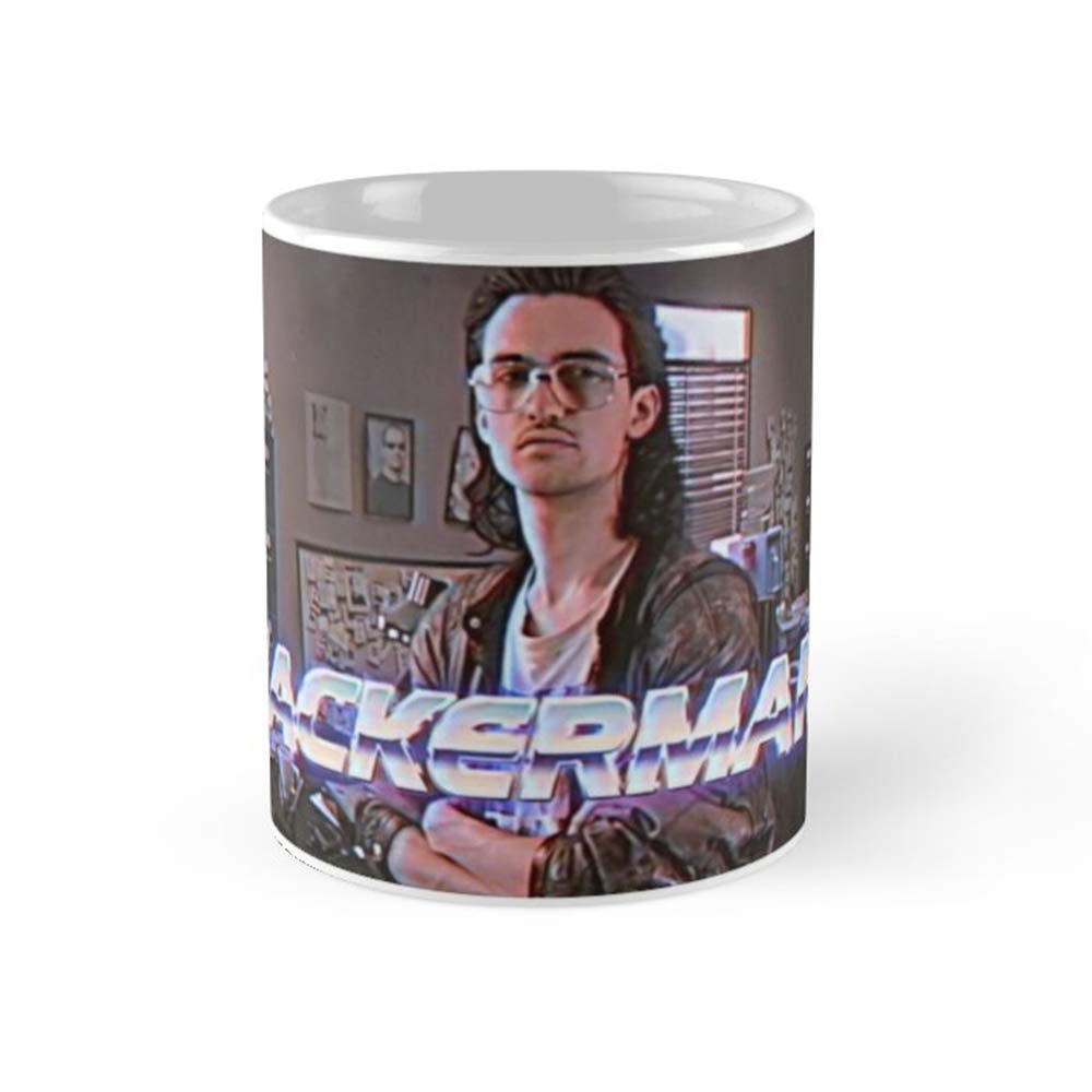 Hackerman Coffee Mug 11oz Ceramic Tea Cup with Handle - Insulated Hot & Cold Drinkware for Office, Home, or Gift