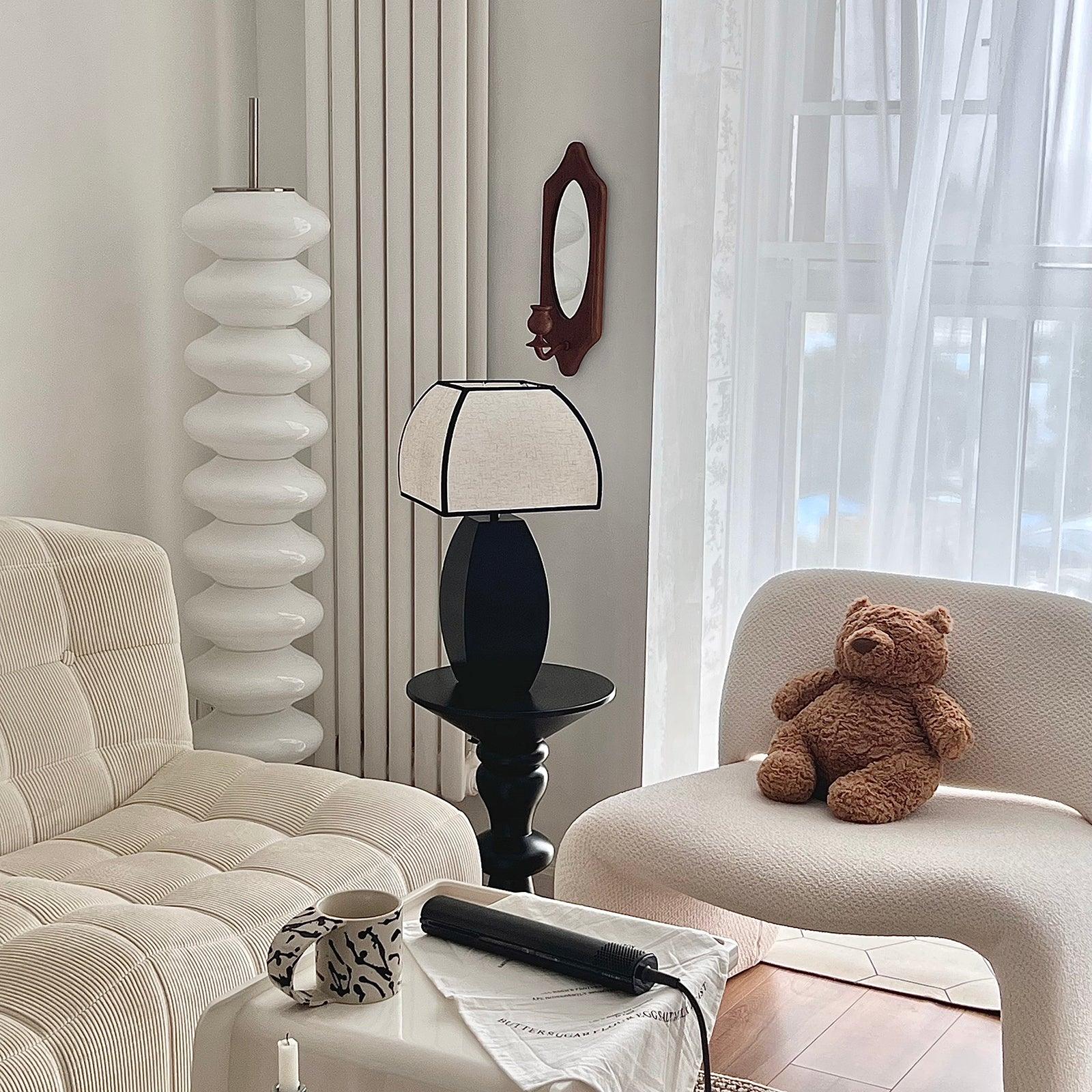 Modern Black Table Lamp with USB Port - Stylish Nightstand Lamp for Bedroom, Living Room, Office - Perfect for Reading, Working & Home Decor