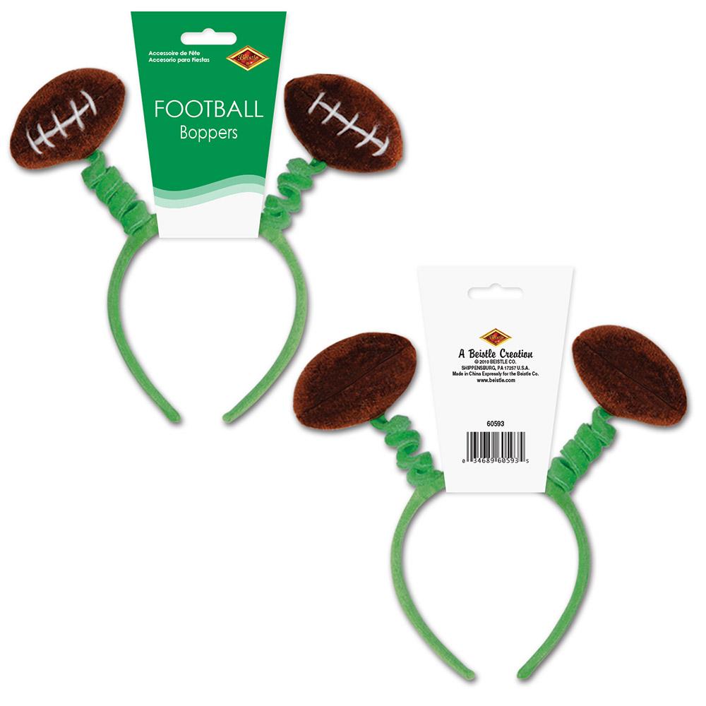 12 Pack Beistle Football Party Boppers - Inflatable Foam Football Batons for Game Day Decorations, Tailgating & Sports Themed Celebrations