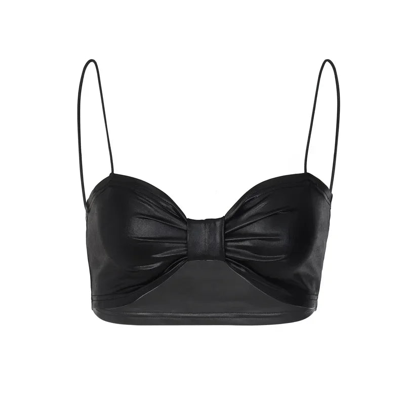 Sexy Black Bralette Crop Top - Backless Rave Tank Top for Women | Festival Outfit, Club Wear & Baddie Fashion | Perfect for Concerts, Nightlife & Summer Outfits (C70 AG10)