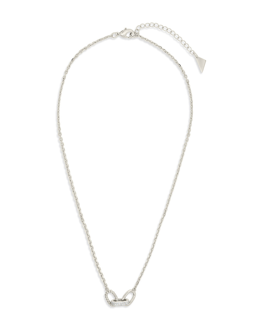 Journi CZ Interlocking Chain Pendant Necklace for Women - Cubic Zirconia Gold Layered Jewelry - Perfect for Date Night, Wedding & Everyday Elegance