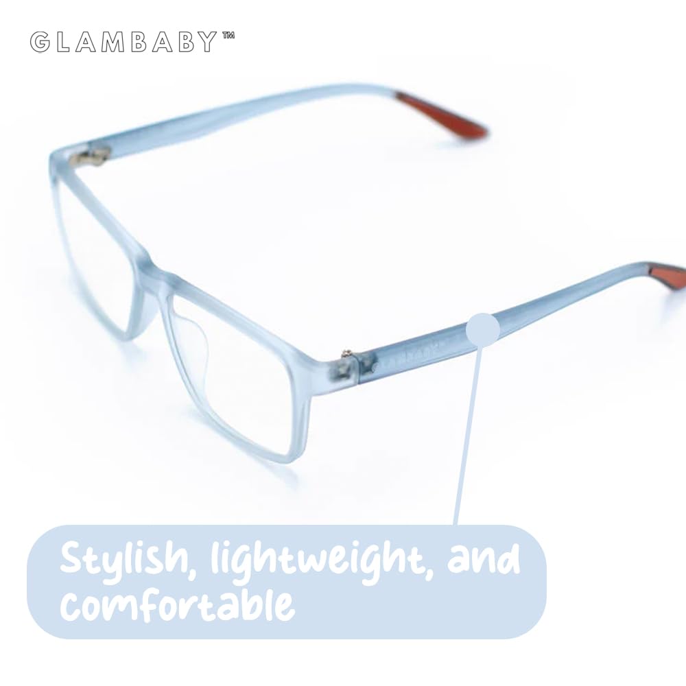 GlamBaby Hayes Kids Blue Light Blocking Glasses - Comfortable, Lightweight & Durable UV Protection Eyewear for Screen Time, Gaming & Online Learning