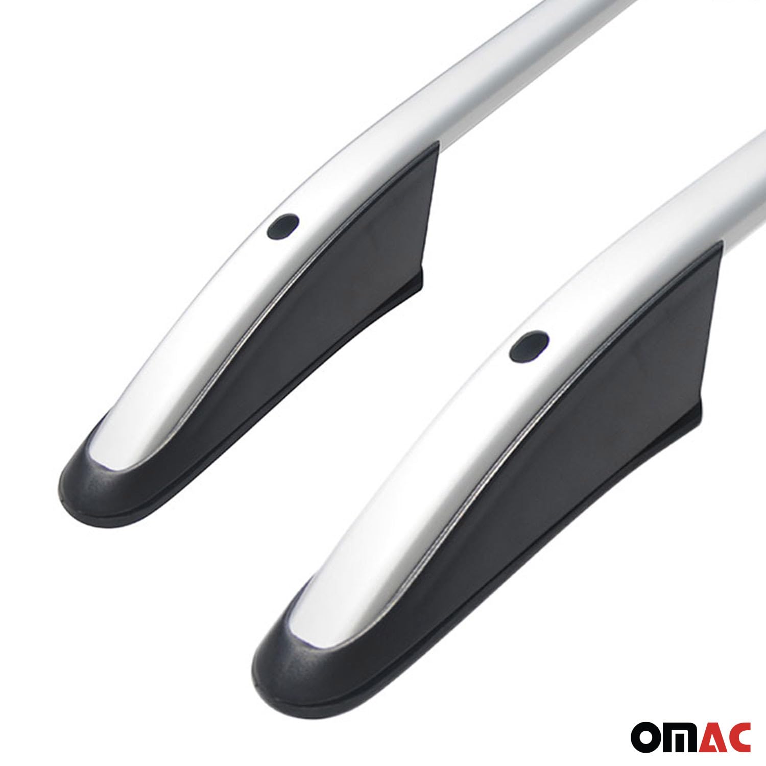 OMAC Gray Aluminum Roof Rack Side Rails for Land Rover Range Rover Sport 2006-2009 - 2 Piece Set | Durable Cargo Carrier for Outdoor Adventures, Camping & Road Trips