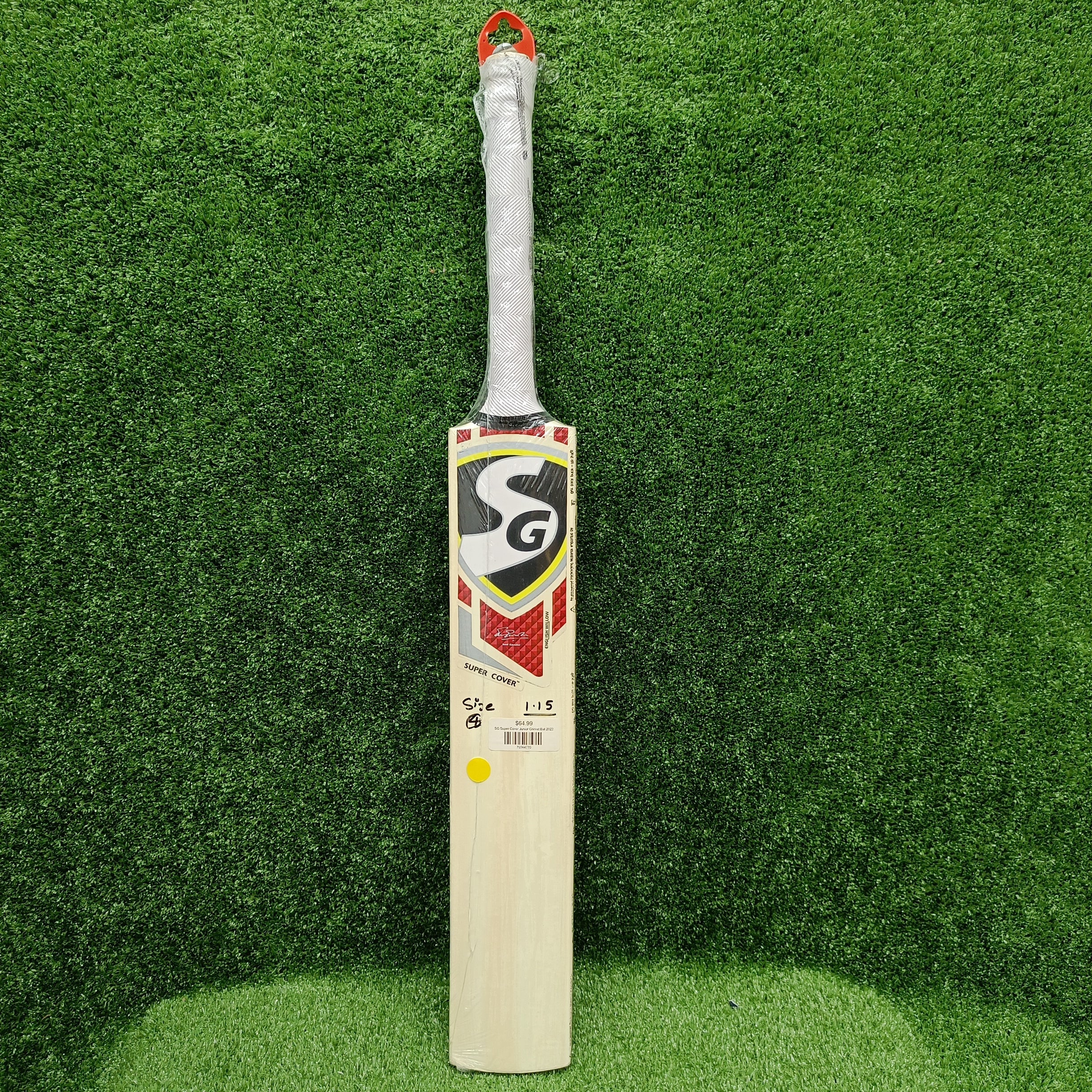 SG Super Cover Junior Cricket Bat - Lightweight & Durable for Kids & Youth - Perfect for Practice, Training & Matches
