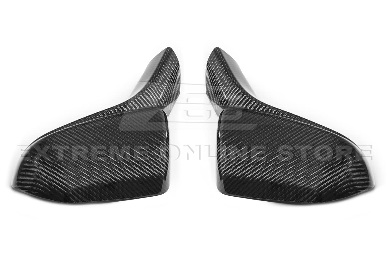 2016-2022 Chevrolet Camaro Carbon Fiber Mirror Covers - OEM Style Replacement Pair | Durable Side Mirror Protectors for Enhanced Style & Protection | Perfect for Car Enthusiasts & Auto Shows