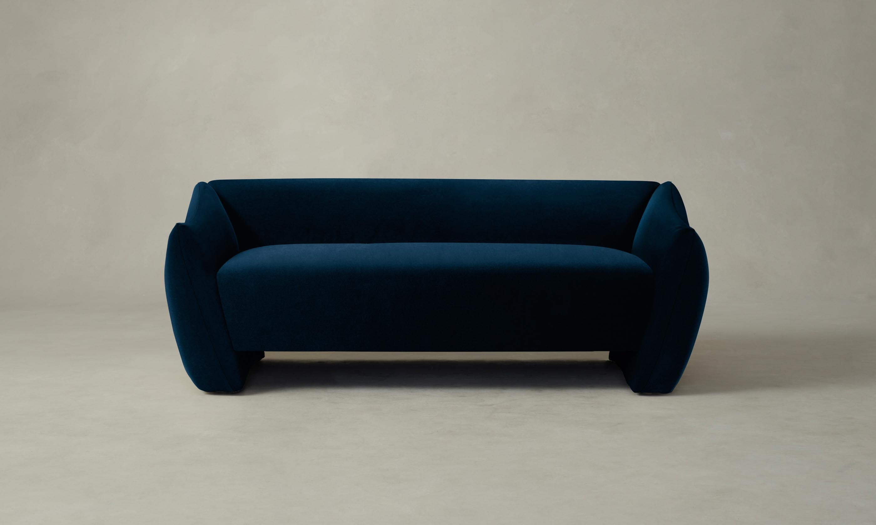 Luxury The Bond Settee Mohair Admiral Sofa - Premium Velvet Upholstered Mid-Century Modern Loveseat for Living Room, Lounge & Office Decor | Perfect for Small Spaces, Apartments & Cozy Reading Nooks