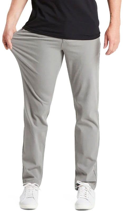 Men's Classic Fit Stretch Khaki Chino Pants - Comfortable & Flexible Slim Fit Trousers for Business Casual | Office Wear, Travel & Everyday Comfort