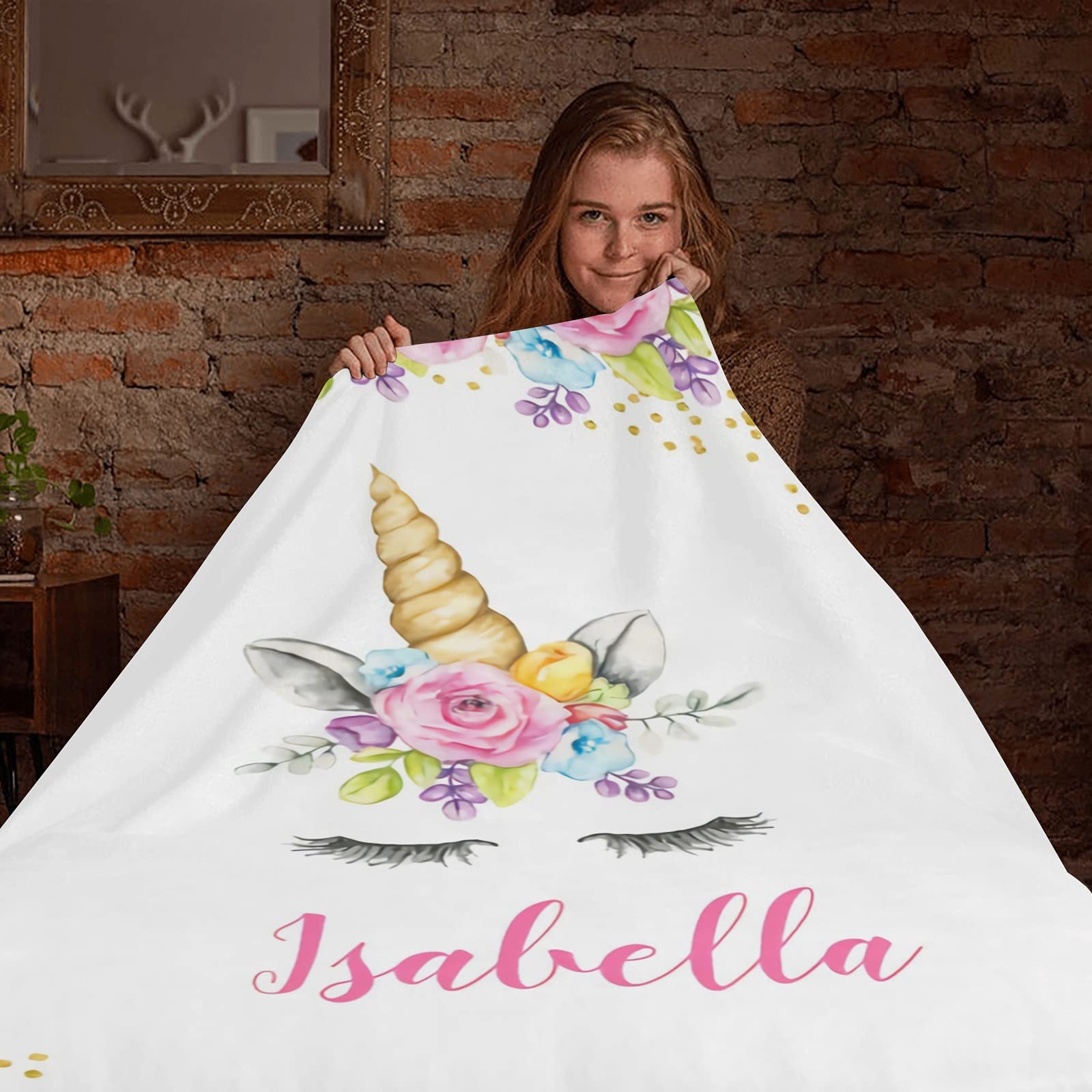 Personalized Baby Blanket with Name - Custom Embroidered Soft Blankets for Newborns | Perfect Baby Shower Gift for Boys & Girls | Nursery Decor & Neutral Baby Essentials | Ideal for Cuddling, Swaddling & Photo Props