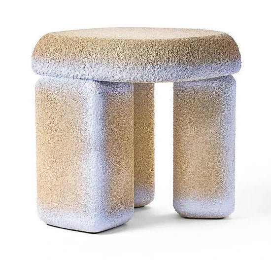 Lazzaro Side Table by CIMENTO® - Modern End Table for Living Room, Bedroom & Office - Small Accent Table with Sturdy Metal Frame & Marble Top